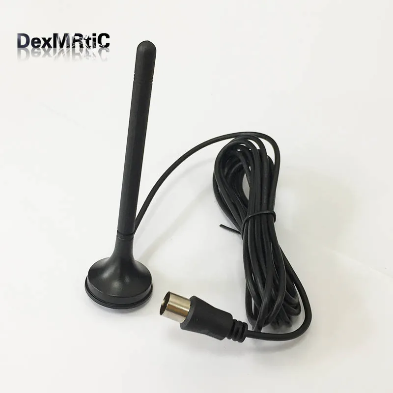 

DVB-T TV antenna FM radio aerial 3dbi magnetic base with 3meters cable TV IEC connector