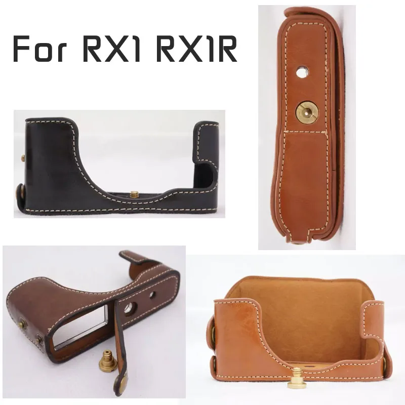 Чехол для видеокамеры RX1 RX1R из ПУ кожи с рукояткой чехол Sony DSC-RX1R (несовместим RX1RII) |