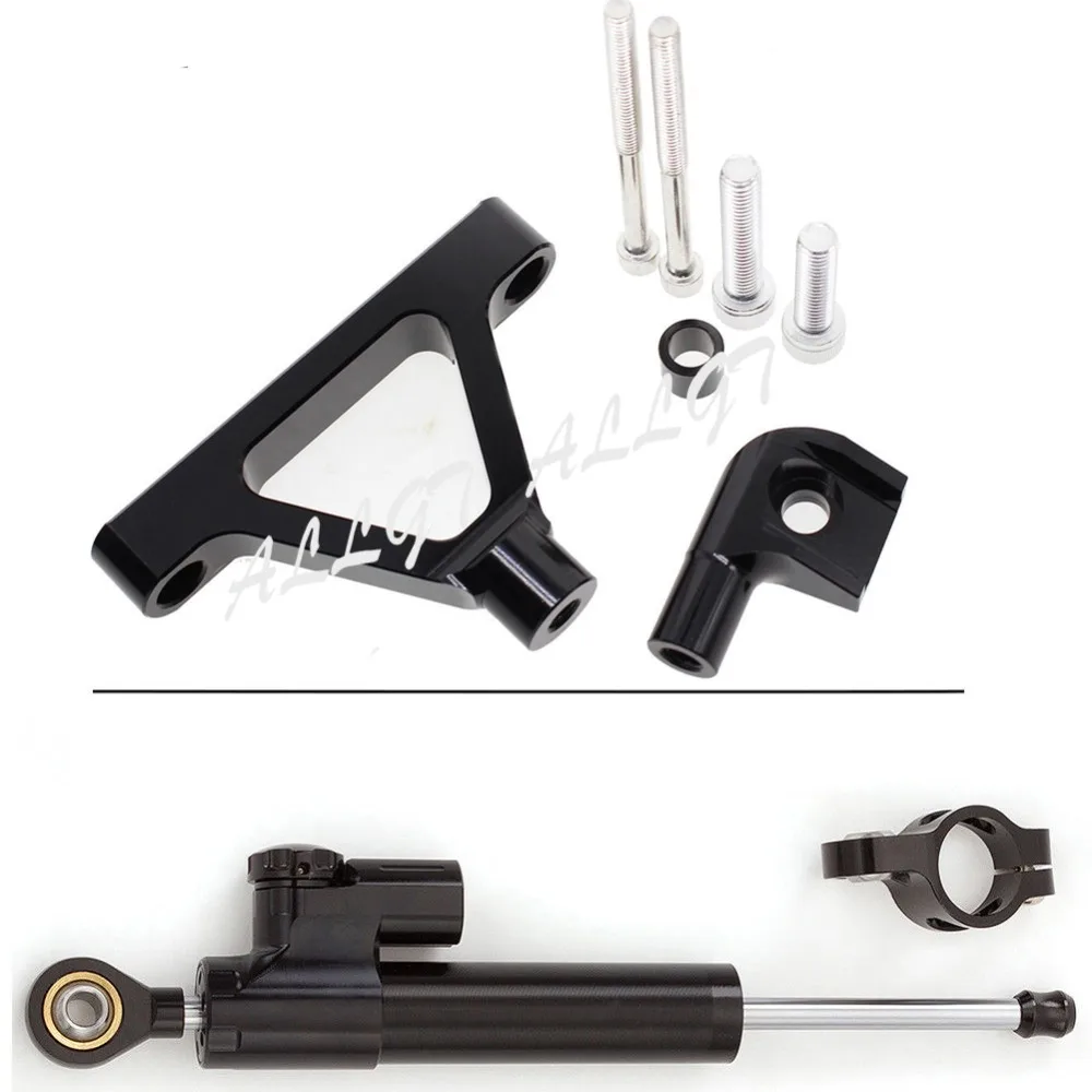

Motorcycle Steering Damper Complete w/Bracket For Kawasaki ZX6R 2007 2008