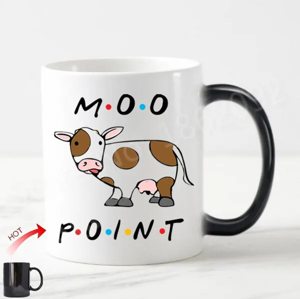 Горячие Друзья Кружка ТВ шоу Moo точка друзья изменение цвета кофе кружка чай