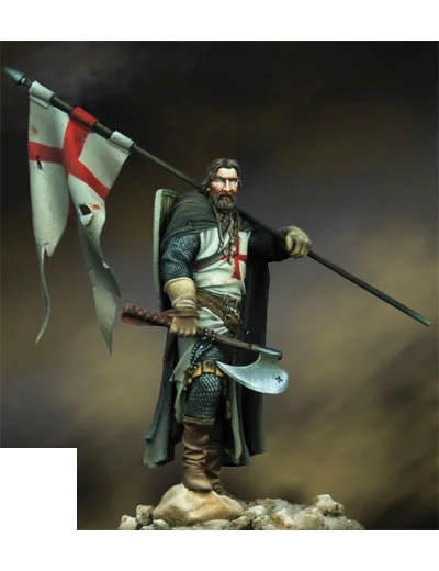 

Unpainted Kit 1/24 75mm ancient Knight of the Cross 75mm figure Historical Figure Resin Kit
