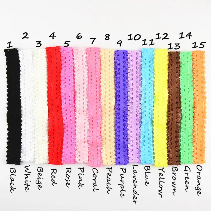 Us 200 Grosir Baru Trendy Elastis Headband Berbagai Macam Warna Crochet Gadis Rambut Perhiasan Headband Diy Aksesori Bahan 100 Pcs In Rambut