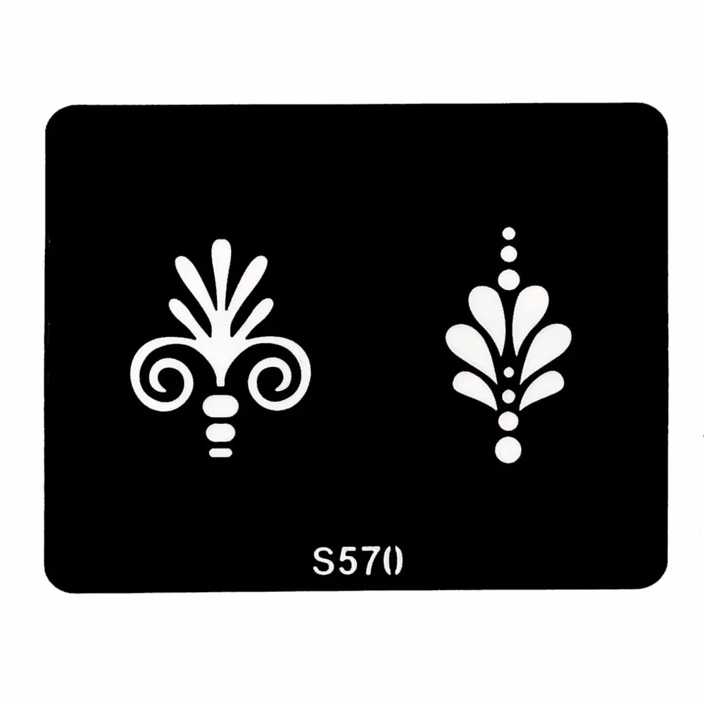 8 Pieces Small Henna Tattoo Stencil Butterfly Flower Pattern Paste Colored Drawing Women Body Art Glitter Tattoo Stencil S500#09 (1 (3)