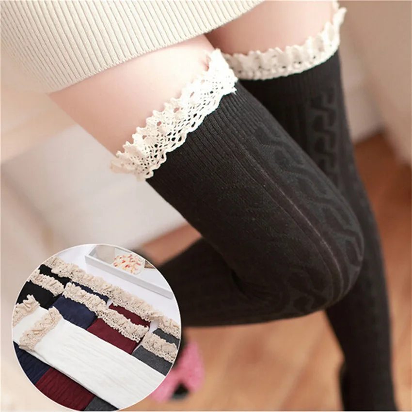 Buy new autumn winter women knee socks high quality
