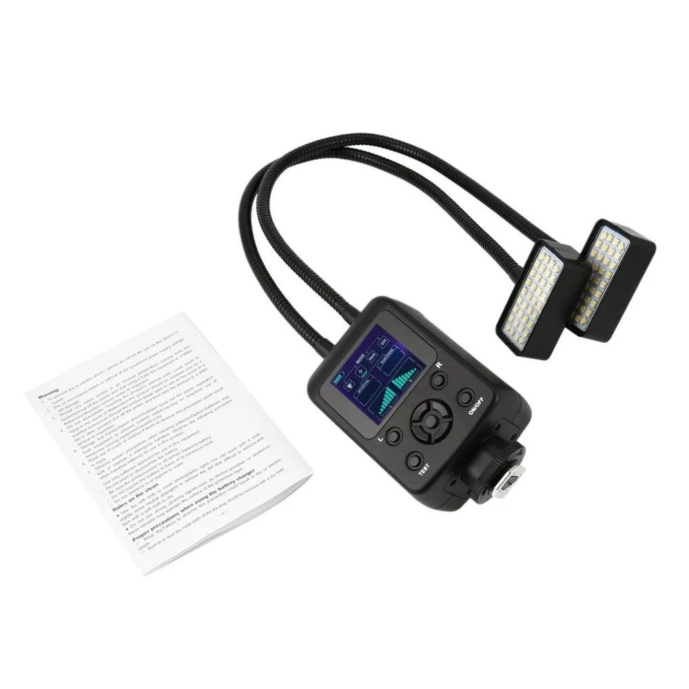 

WS-2 36LED 5600k Macro Flash Speedlite Metal Hose Arbitrary LCD Display for Canon for Nikon for Panasonic for Olympus for Sony