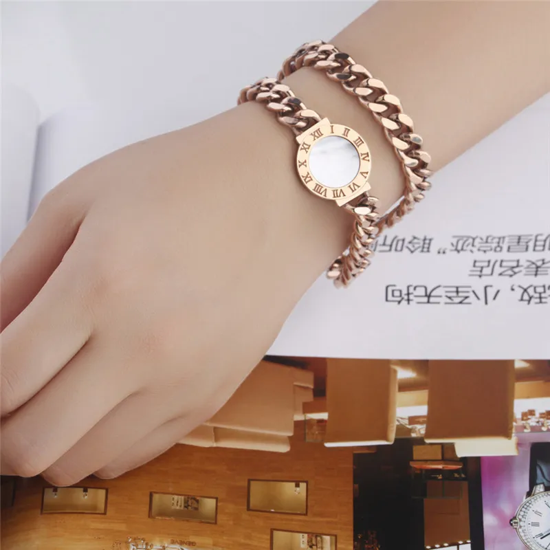 ZINDOV золото розовое золото обернутый браслет из нержавеющей стали оболочки двойной Известный люксовый бренд ювелирные изделия для женщин Высокое качество