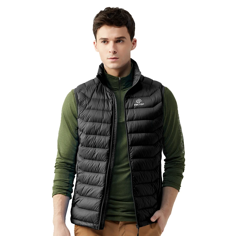 Tectop Outdoor New Autumn Winter Men Thermal Down Vests Male
