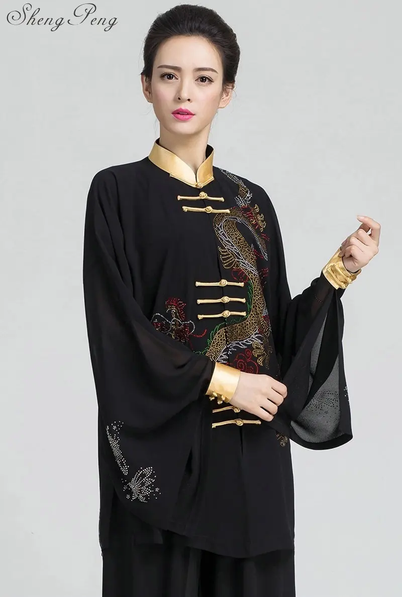 Униформа Тай-Чи, женская одежда Тай-Чи, одежда для кунг-фу, традиционная китайская одежда для кунг-фу, унифор, CC159
