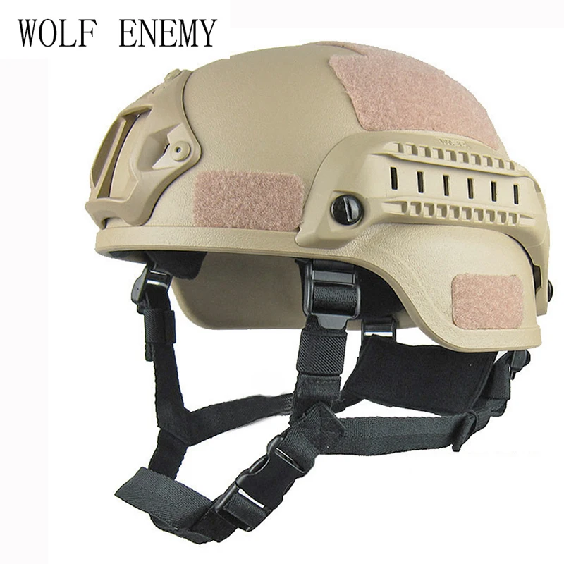 

Military Mich 2000 Tactical Helmet Airsoft Gear Paintball Head Protector with Night Vision Sport Camera Mount