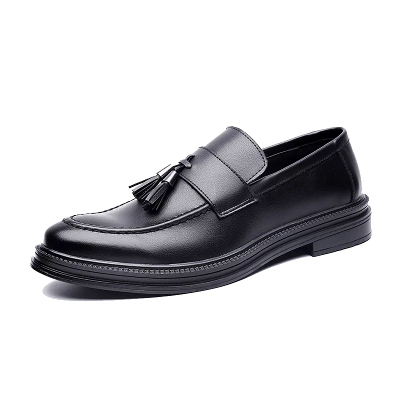 DXKZMCM 2019 Men Dress Shoes Formal Wedding Leather Shoes Business Casual Office Men's Flats Oxfords