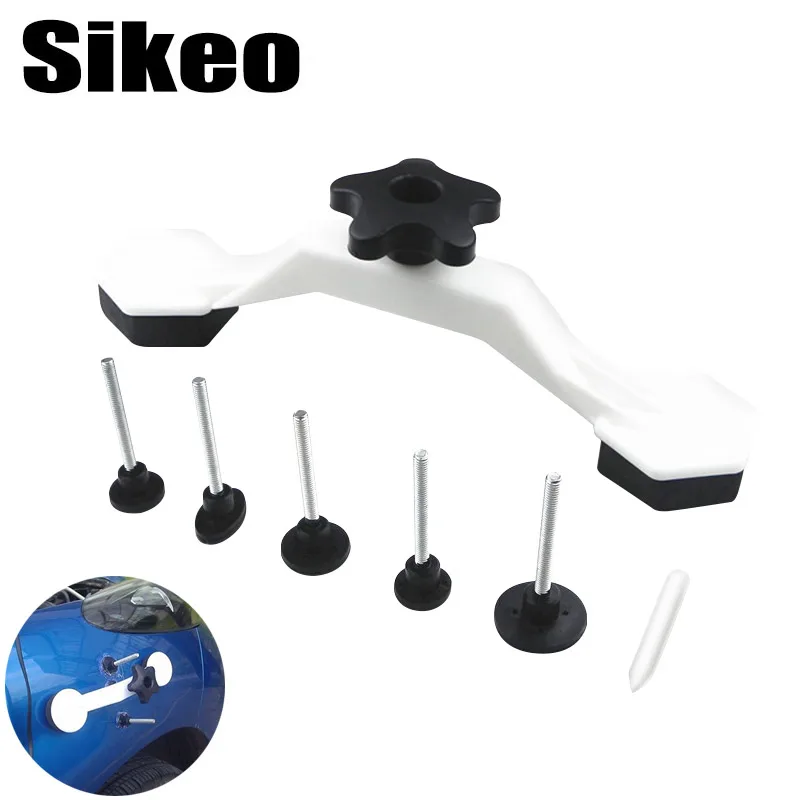 

Paintless Auto Car Dent Repair Body Damage Fix Tool Pulling Bridge Puller Dent Removal Glue Tabs Hand Repair Tools Kit Set