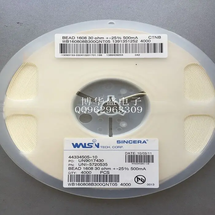Бесплатная доставка! 30 шт./лот WB160808B300QNT05 SMD | Электронные компоненты и