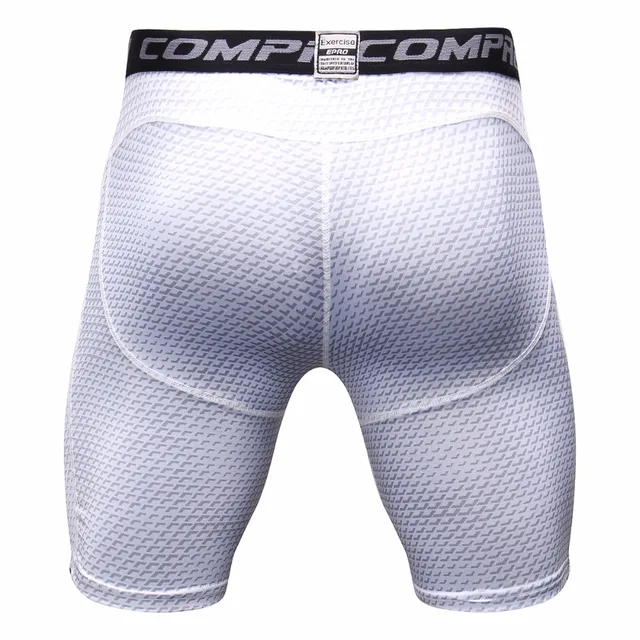 2018 Beach Summer Compression Shorts Men Fashion 3D Print Short Leggings Crossfit Joggers Quick-drying Skinny Fitness Shorts Men