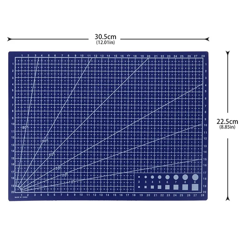 A4 ПВХ Прямоугольник линии сетки коврик для резки инструмент Пластик инструменты для рисования 30*22 см