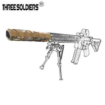 

Three Soldiers nylon Suppressor Cover Airsoft Military Shooting Tactical Silencer Quick Release Cover Rod Protective Cover