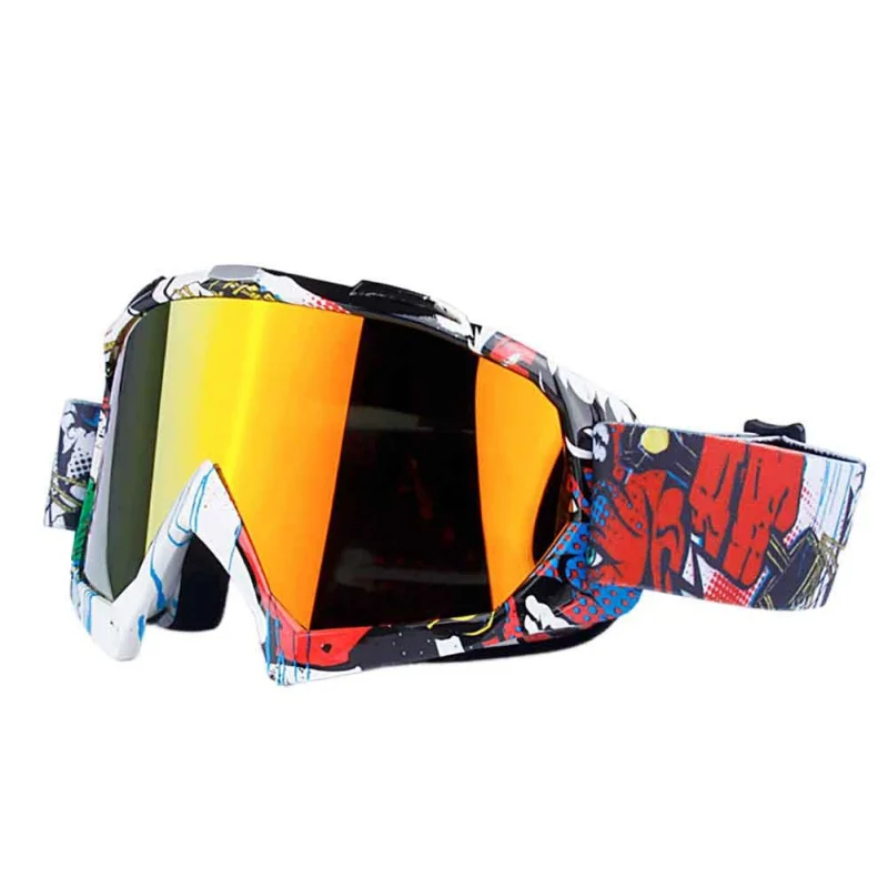 Велоспорт лыжные очки двойной открытый слоя анти-туман большой Лыжная маска очки лыжи мужчины женщины мотоциклетные очки для катания на