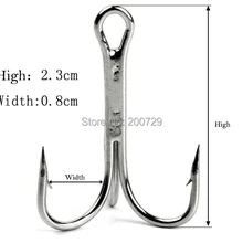 SeaKing 50 шт. anzuelos pesca рыболовные крючки anzol маленькие три крючка Три якоря коготь trigeminal колючая Рыболовная Снасть Sanmao