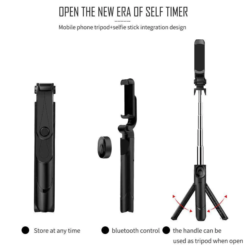

BEESCLOVER TX-09 Mini Portable Bluetooth 360 Degree Rotation Selfie Stick Camera Phone Holder Flexible Tripod r20