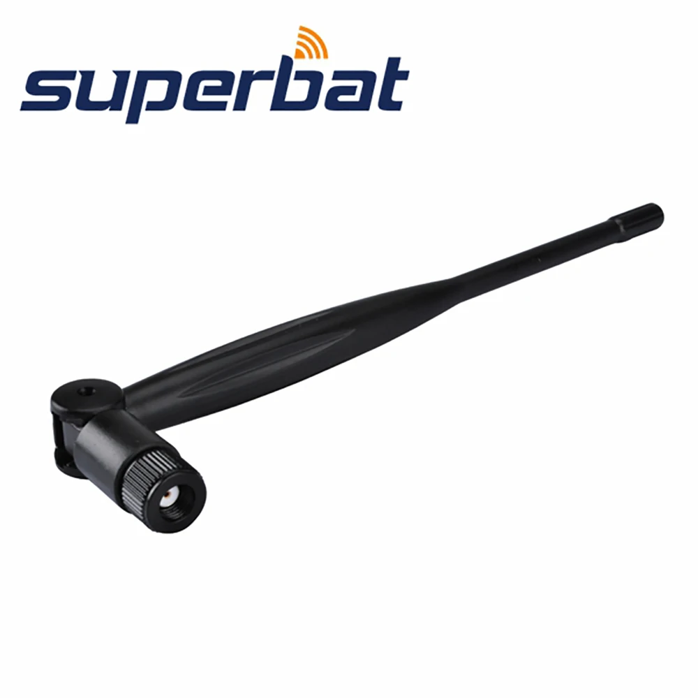 Superbat 2,4 GHz 5dBi Omni-направленная антенна Wi-Fi RP-SMA мужской наклон и поворотный дизайн Booster резиновая антенна для Linksys D-Link