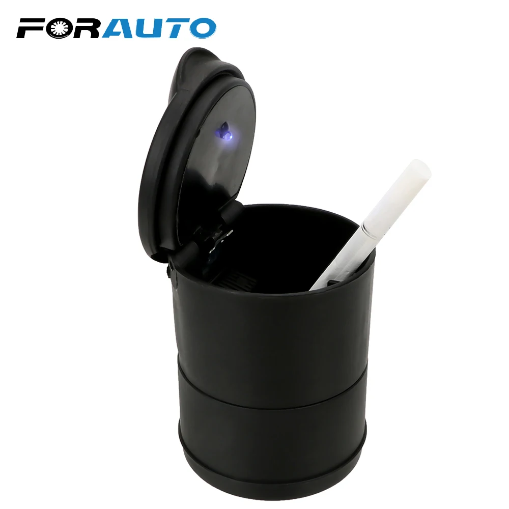 Car Ashtray Storage Cup with LED light Automobile Ashtray High Flame