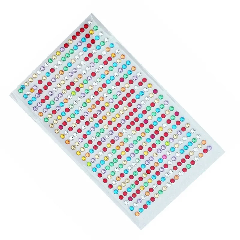 Nail art 437pcs/set 4mm Self adhesive fullcolor Rhinestones Sticker