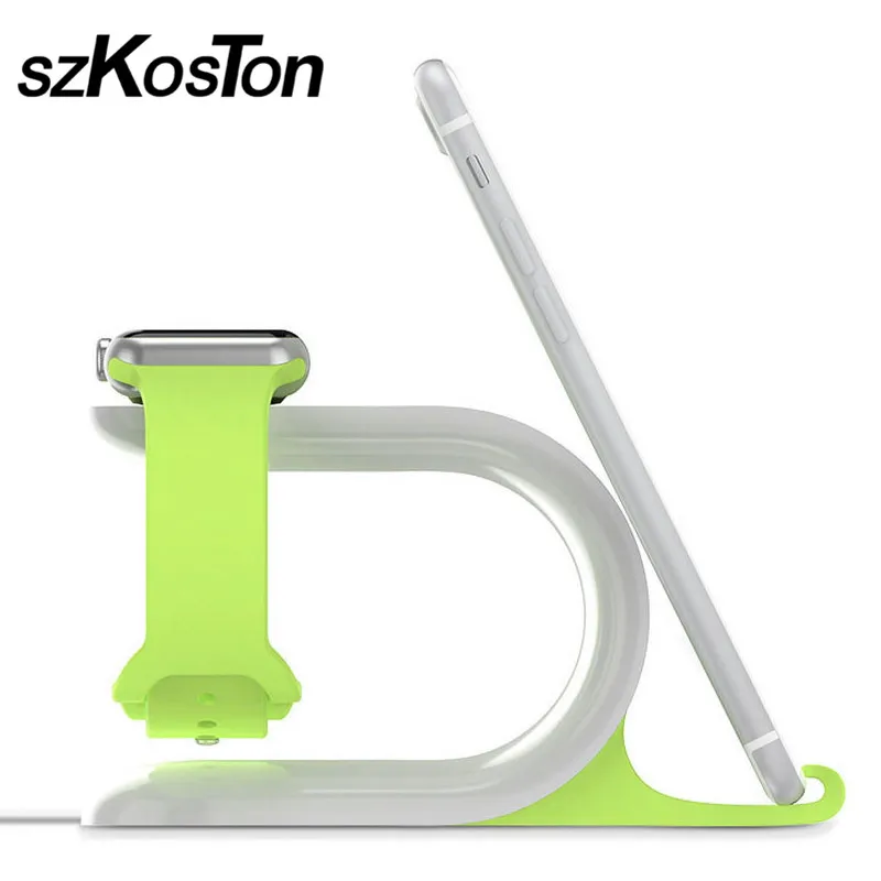 

Multifunction Charger Stand Holder Base For iPhone X 6 7 8 Plus Charging Dock Station For Apple Watch Charger Bracket Cradle