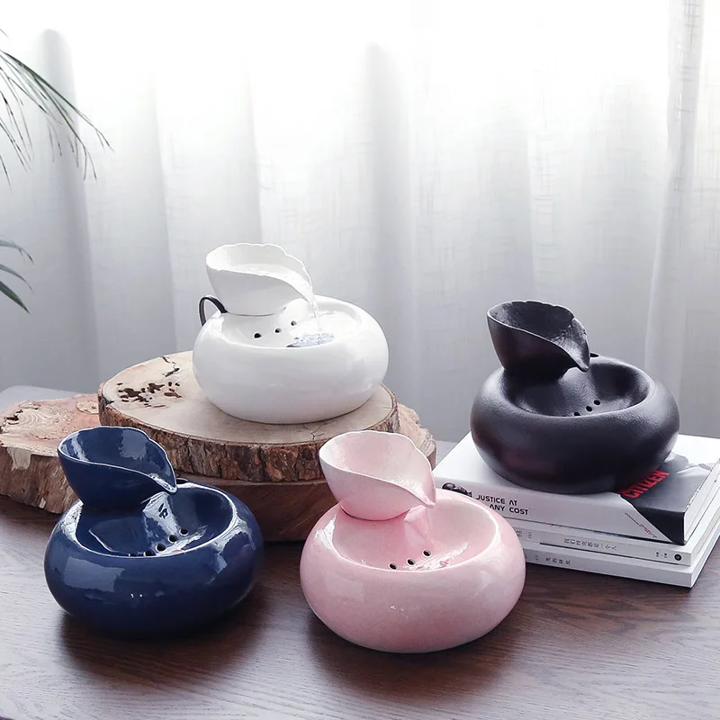 

Cat Ceramic Water Fountain Automatic Pet Drinking Fountain Quiet Electric Water Dispenser 2019ing