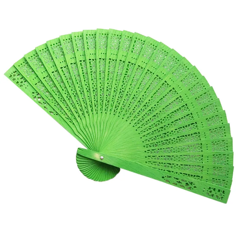 Openwork Carved Wooden Hand Fan Chinese Style Flower Decorative Wedding Dance Dress Accessories Han Costume Show J1 | Дом и сад