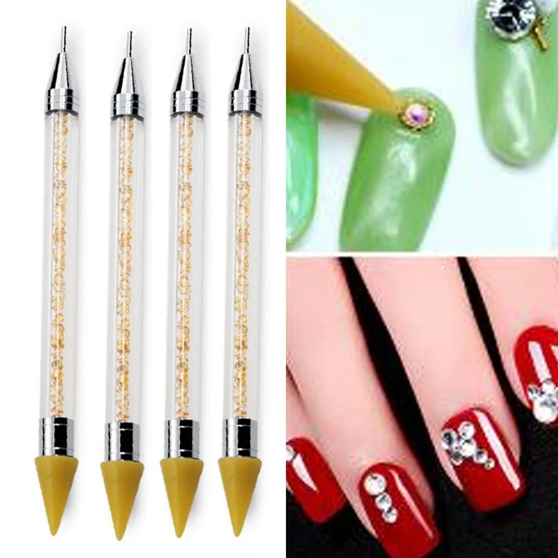 

1pc Replaceable Nail Dotting Wax Pencil Head Beads Rhinestones Gems Picker Self-adhesive Nail Tips Picking Tool For Dotting Pen