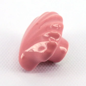 

Creative Pink shell knobs Ceramic drawer cabinet knobs pulls dresser kitchen cupboard door handles
