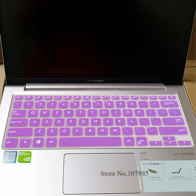 Силиконовая клавиатура для ноутбука, защитный чехол для ASUS VivoBook S13 S330UN s330ua S330U s330 adol13 ADOL 13 13,3 дюймов - Цвет: Purple