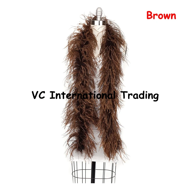 Buy 5pc/lot Brown color Dyed real&natural Ostrich