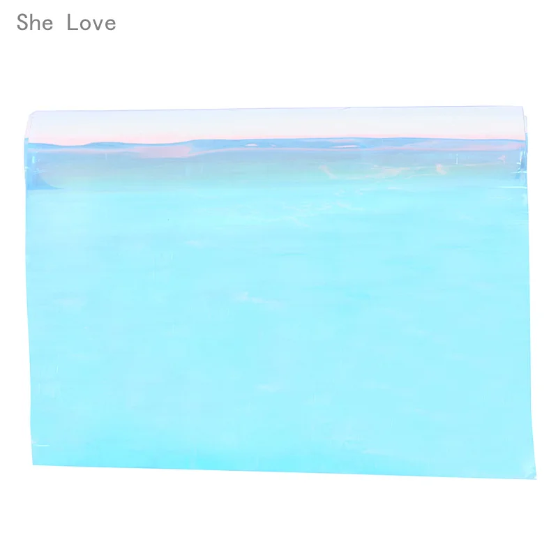 Transparent PVC Vinyl Holographic PVC Fabric DIY Craft Making Accessories