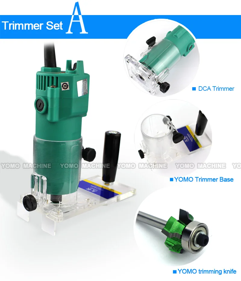 Универсальный электрический триммер Набор маршрутизатор 350 Вт Деревообработка резак края и обрезки 1/4''