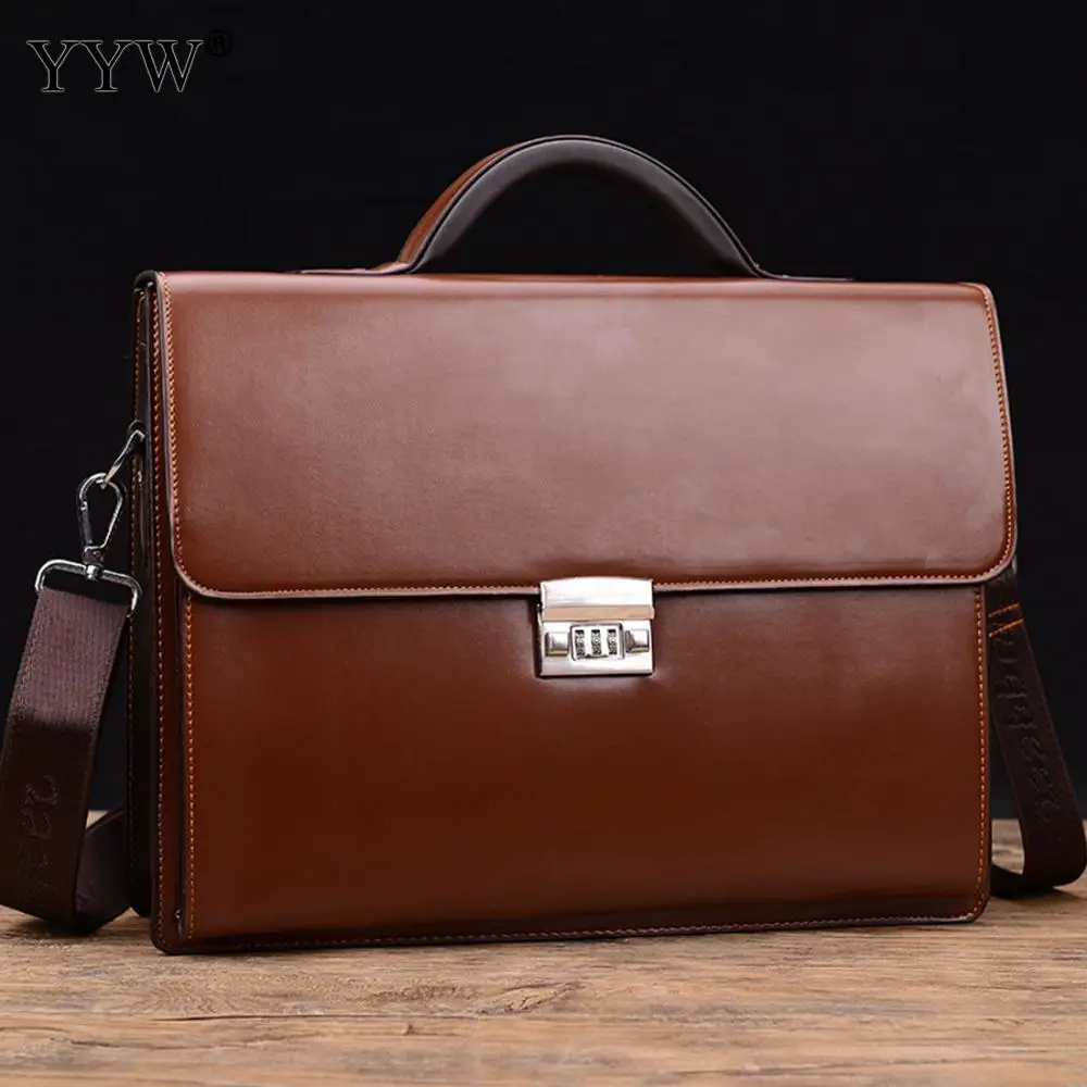 Business Male Bag Men'S Executive Briefcase Black Portfolio Tote Bags