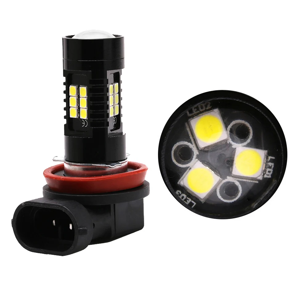 2 шт. 21 LED SMD 3030 лампа 1156 1157 H7 H4 H8/H11 9005 9006 супер яркий автомобильный DRL сигнал