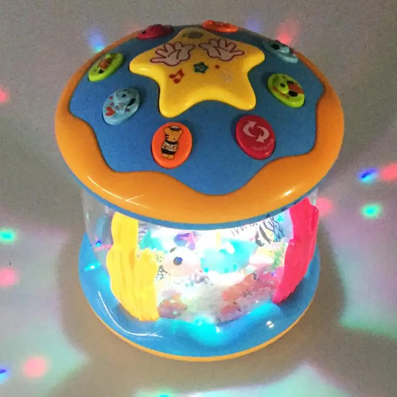 

Rotating Light Effect Musical Toys Dream Ocean Paradise Rotating Light Music Drums Children's Educational Toys