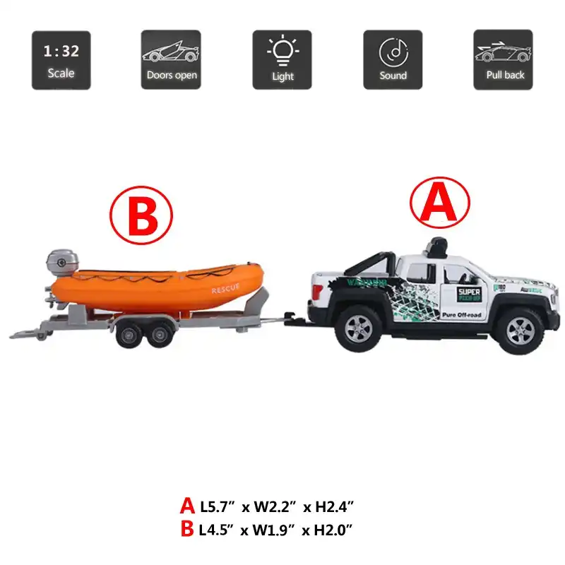 diecast truck and camper