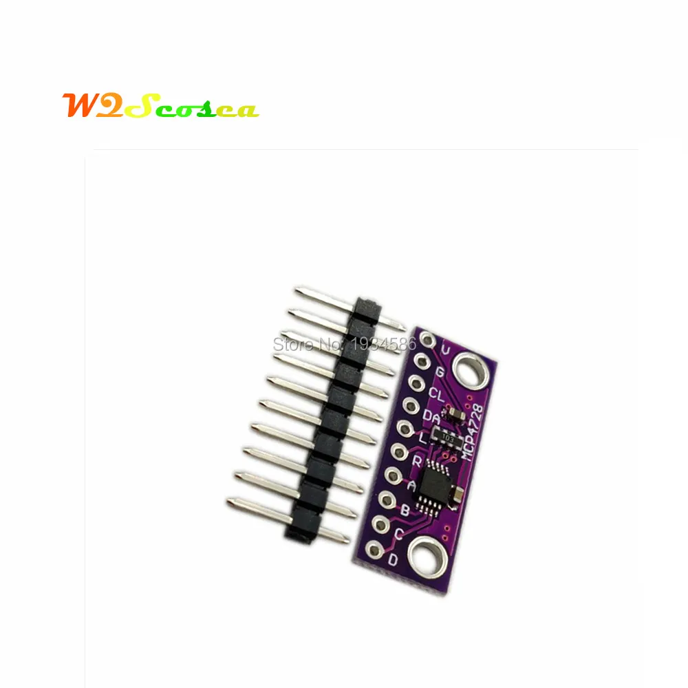 100pcs Mcp4728 Breakout Sensor Dac Evaluation Board Breakout Module