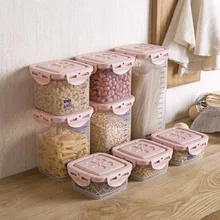 8 шт. контейнеры для хранения продуктов Коробка органайзер для холодильника зерно фасоли коробка для хранения специй контейнер экологически чистый кухонный Органайзер