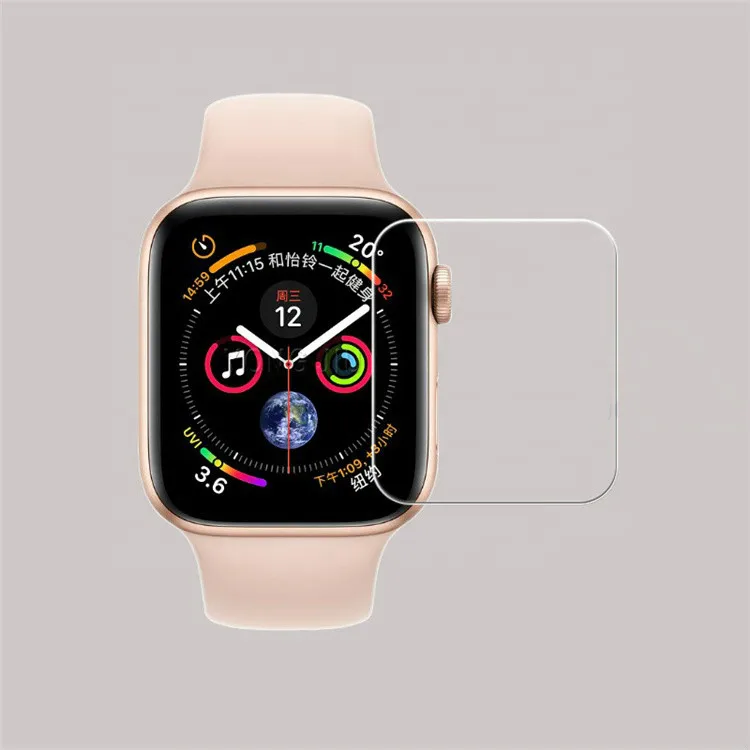 2.5D 9h Защитная пленка для экрана защита iwatchs 40 мм 44 Передняя из закаленного стекла
