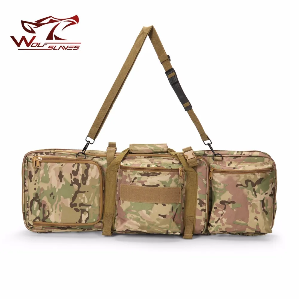 85cm/33.5'' Airsoft Hunting Backpack Dual Rifle Square Carry Bag with