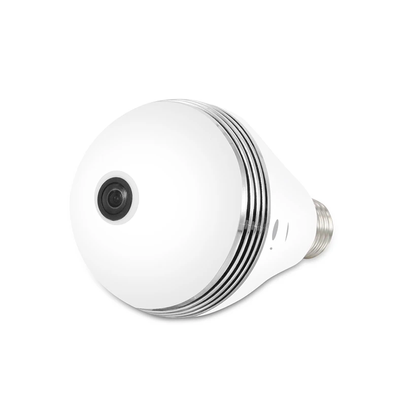  Bulb Lamp Wireless IP Camera Wifi 3MP Network Panoramic FishEye Home Security CCTV Camera 360 Degre - 32856139137