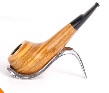 

1 pcs Health smoking Verawood Wooden Smoking Pipe 9mm Filter Core Detachable wood Tobacco Pipe cigarette holder pot mouthpiece