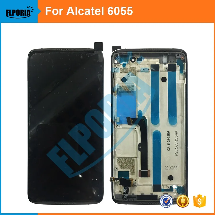 

For Alcatel One Touch Idol 4 6055 OT6055 6055H 6055I 6055K LCD Display+Touch Screen Digitizer Assembly With Frame