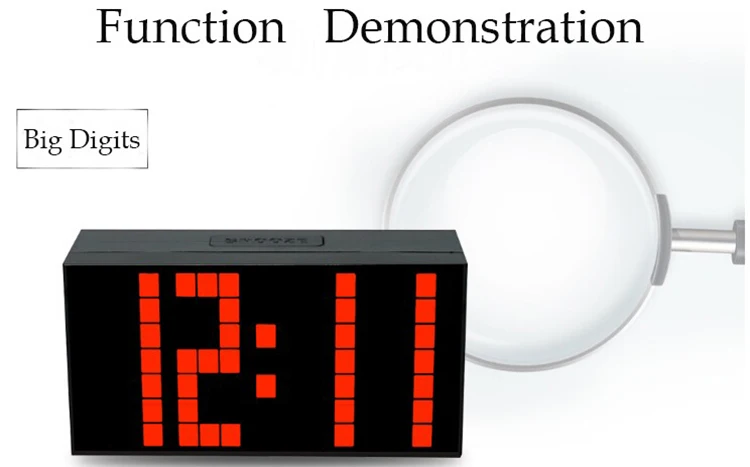 KOSDA, большое количество, светодиодный цифровой настенный будильник, таймер, часы для дома, модные часы, календарь, температура, светящиеся