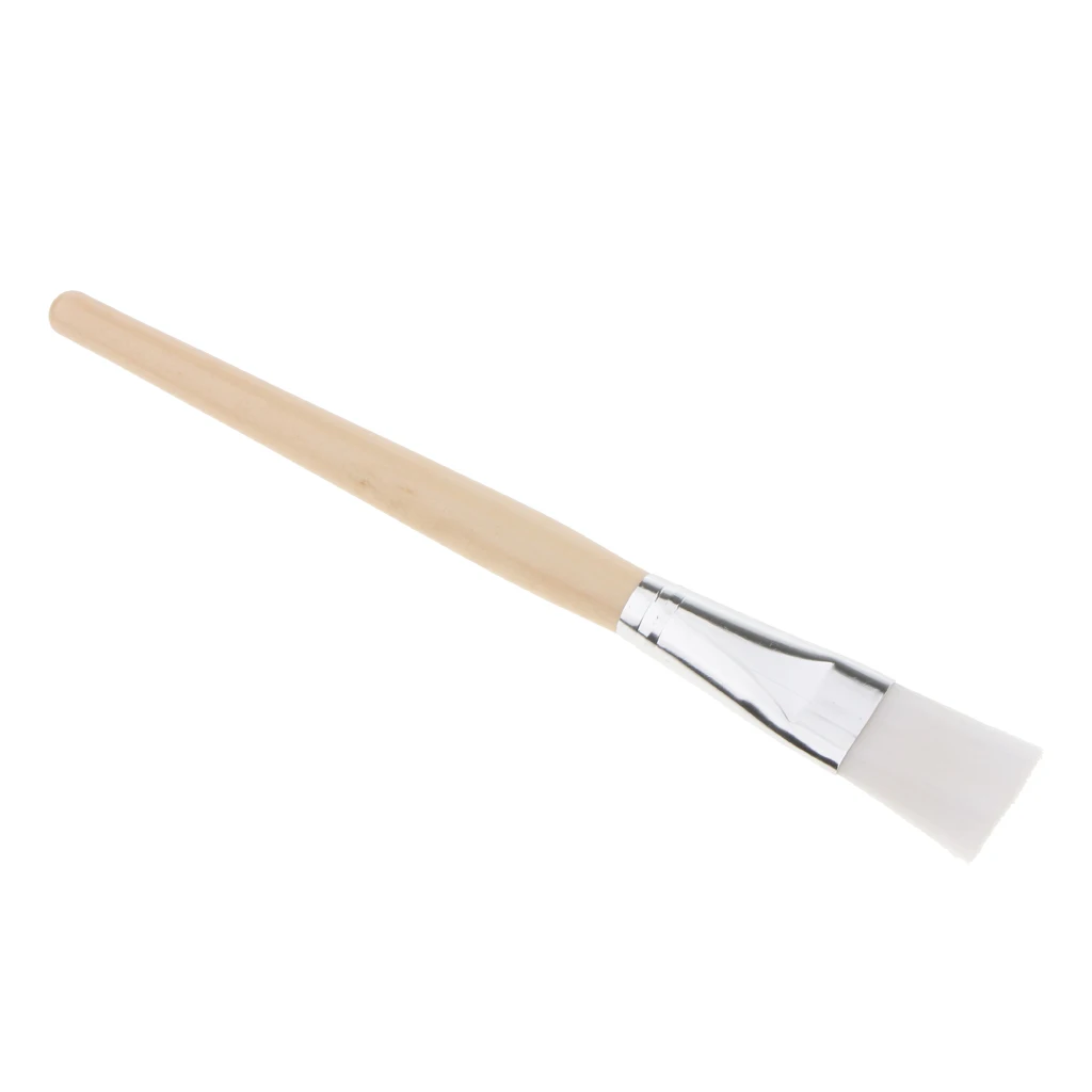 Facial Mask Brush - Soft Face Brush Mask Applicator For Applying Mask Eye Peel Serum or DIY Needs With Confortable Wooden Handle
