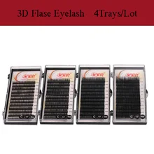 Все размеры 4 лотка/лот шелковые норковые ресницы из мягкого материала для наращивания ресниц ручная работа Индивидуальные ресницы B C D завитки 8-15 мм