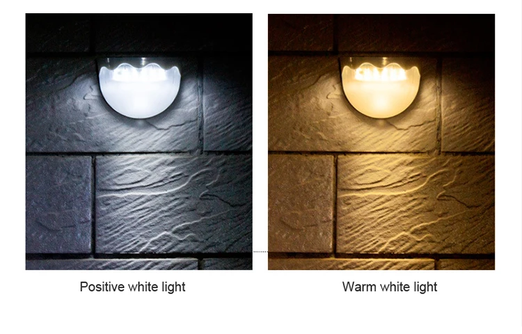 DE.SOUL Solar Light Sensor Recharge LED Solar Lamps Outdoor Garden Lamp Decoration Night Security Fence Wall Light 08