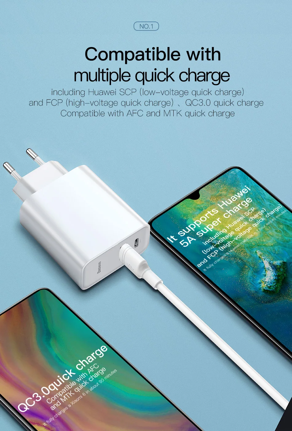 Baseus Quick Charge 4,0 3,0 USB зарядное устройство портативное 5A для huawei 30 Вт QC 4,0 3,0 быстрое зарядное устройство PD 3,0 быстрое зарядное устройство для iPhone